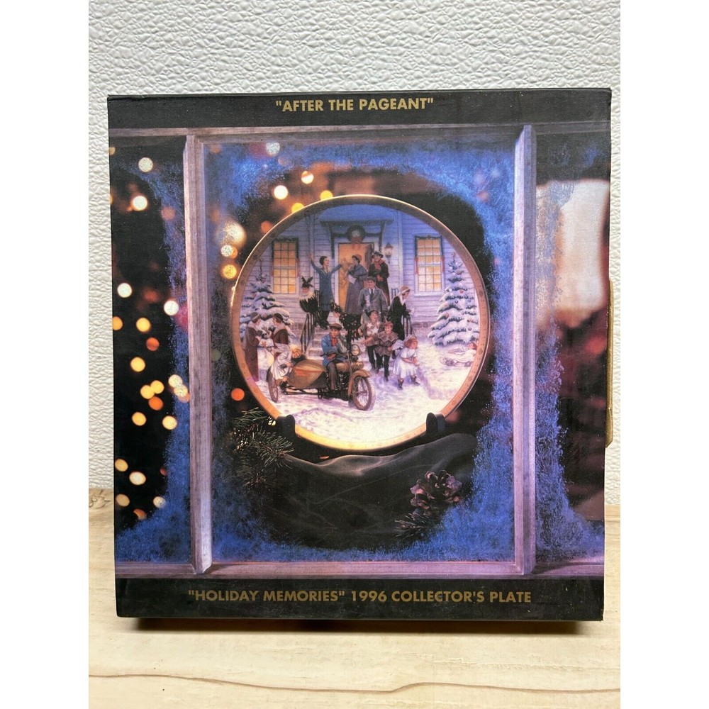 1996 Harley Davidson Holyday Memories After The Pageant Porcelain Decor Plate